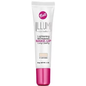Bell Illumi Corrector, trwały fluid rozświetlająco-korygujący do twarzy, 01, 30g
