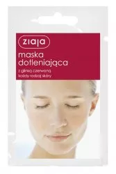 Ziaja, dotleniająca maska do twarzy z glinką czerwoną, 7ml