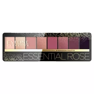 Eveline Professional Eyeshadow Palette, paleta 8 cieni do powiek, essential rose
