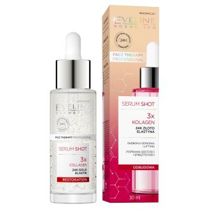 Eveline Serum Shot 3x Kolagen, odbudowujące serum do twarzy, 30ml