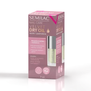 Semilac Velvet Dry Oil, suchy olejek do paznokci i skórek, 7ml