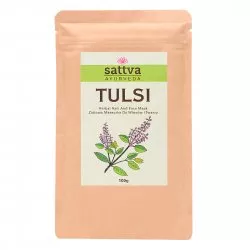 Sattva Tulsi Herbal Hair And Face Mask ziołowa maseczka do włosów i twarzy 100g