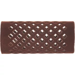 Efalock Flocked Curler, wałki metalowe flokowane 65mm/28mm brązowe 12szt., ref. 14100827