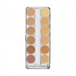Kryolan Dermacolor, Camouflage Creme Palette, paleta 12 kamuflaży, 40g, A