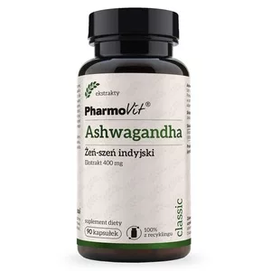 Pharmovit Ashwagandha Żeń-szeń indyjski 400 mg suplement diety 90 kapsułek