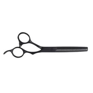 Olivia Garden Silkcut Pro Black Matt, degażówki fryzjerskie dla leworęcznych 6,35"