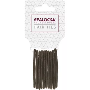 Efalock, gumki do włosów standard, brązowe 10szt., ref. 14102397