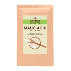 Sattva Naturalny rozjaśniacz do włosów Malic Acid kwas jabłkowy 70g