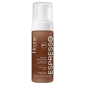 Lirene Perfect Tan brązująca pianka do ciała z organiczną wodą kokosową Espresso 150ml