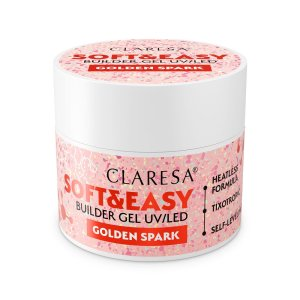 Claresa Soft& Easy Builder Gel żel budujący Golden Spark 12g