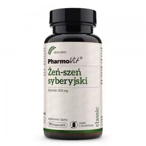 Pharmovit Żeń-szeń syberyjski 200mg suplement diety 90 kapsułek