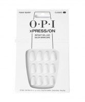 OPI xPRESS/ON, zestaw sztucznych paznokci, biały