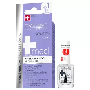 Eveline Nail Therapy Professional, med+ maska do paznokci na noc, 12ml