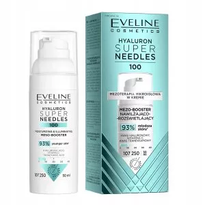 Eveline Cosmetics Hyaluron Super Needles 100 mezo-booster nawilżająco-rozświetlający 50ml