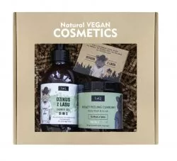 LaQ, Zestaw: Dzikus z Lasu - żel pod prysznic, peeling i mydło w kostce