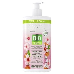 Eveline Bio Organic, ujędrniająco-odżywczy balsam do ciała z olejkiem migdałowym, 650ml