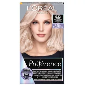 L'Oreal Paris Préférence Trwała Farba do Włosów, 9.12 Siberia Bardzo Jasny Popielaty Beżowy Blond