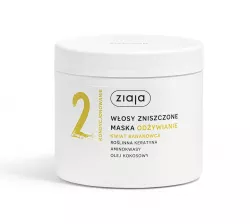 Ziaja Włosy roślinnie pielęgnujemy, kwiat bananowca, maska odżywienie do włosów zniszczonych, 350ml