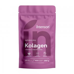 Intenson Kolagen + Witamina C + Kwas Hialuronowy suplement diety 250g