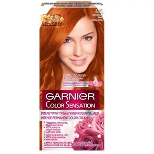 Garnier Color Sensation Krem koloryzujący 7.40 Bursztynowa miedź