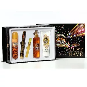 Cuba Original Cuba Tiger Must Have zestaw woda perfumowana spray 100ml + woda perfumowana spray 35ml + miniatura wody perfumowanej spray 15ml + mgiełka spray 200ml + balsam do ciała 200ml (W)