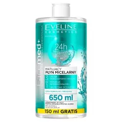 Eveline Facemed+, matujący płyn micelarny 3w1, 650ml