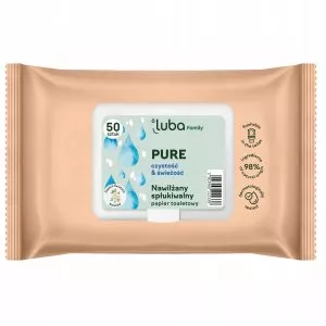 Luba Family Pure nawilżany papier toaletowy 50szt