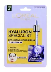 L'Oreal Paris Hyaluron Specialist, maska w płachcie wypełniająca nawilżeniem, 30g