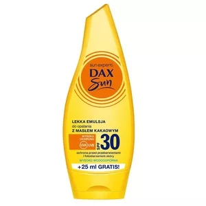 Dax Sun Lekka emulsja do opalania z masłem kakaowym SPF30 175ml