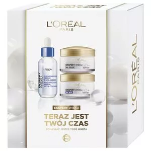 L'Oreal Paris Ekspert Wieku 60+ zestaw serum do twarzy 30ml + krem na dzień 50ml + krem na noc 50ml