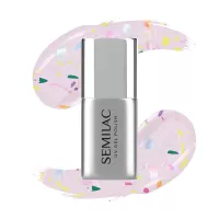 Semilac T27 No Wipe Matte Violet Galaxy, top do lakierów hybrydowych, 7ml