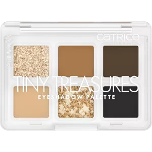 Catrice Tiny Treasures Eyeshadow Palette, mini paleta cieni do powiek, 010 Everyday Essentials, 4.2g