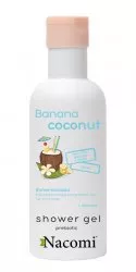 Nacomi, żel pod prysznic, banan i kokos, 300ml