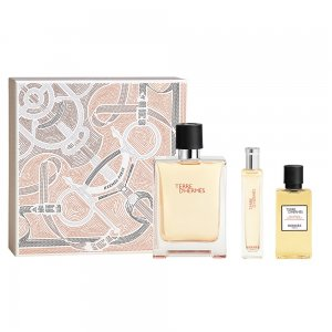 Hermes Terre D'Hermes zestaw woda toaletowa spray 100ml + woda toaletowa spray 15ml + żel pod prysznic 40ml (M)