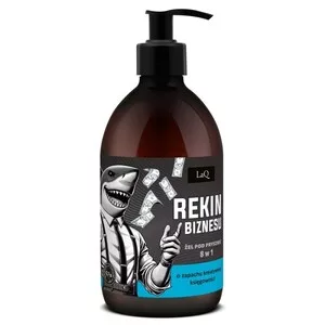 LaQ Rekin biznesu, żel pod prysznic 8w1 czarny mat, 500ml