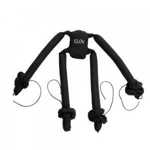 Glov CoolCurl Spider Set wałki do kręcenia włosów na zimno do włosów długiej i średniej długości Black 4szt