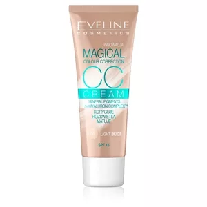 Eveline Magical Colour Correction CC, multifunkcyjny podkład, 50 light beige, 30ml