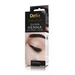 Delia Eyebrow Expert żelowa henna do brwi i rzęs 1.0 Czerń 15ml