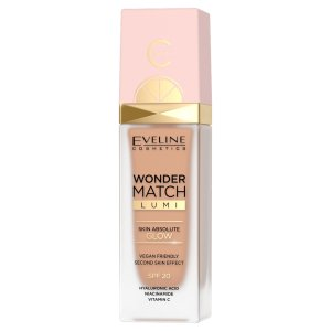 Eveline Wonder Match Lumi, podkład rozświetlający SPF20, 25 Warm Nude, 30ml