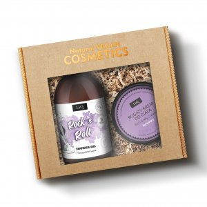 LaQ Niezapominajka Silver, zestaw, żel 500ml + krem do ciała 200ml (sianko)