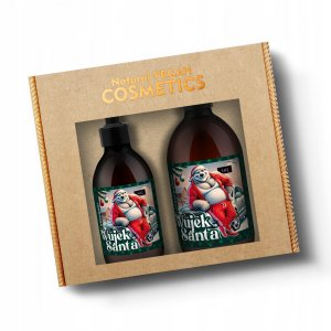 LaQ Wujek Santa, zestaw do pielęgnacji ciała, żel pod prysznic + szampon, 500ml + 300ml