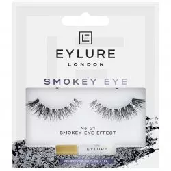 Eylure, sztuczne rzęsy z klejem, efekt Smokey Eyes, N21