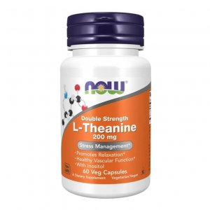 Now Foods L-Theanine 200mg suplement diety 60 kapsułek