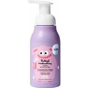 Yope, pianka do mycia rąk dla dzieci, koktajl truskawkowy, 300ml