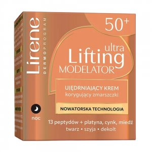 Lirene Ultra Lifting Modelator ujędrniający krem korygujący zmarszczki na noc 50ml