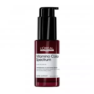Loreal Vitamino Color Spectrum Glass Shine Mini, ochronne serum nabłyszczające do włosów, 30ml travel size