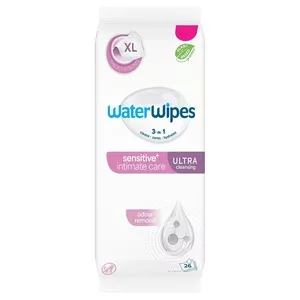 WaterWipes Sensitive+ Intimate Care chusteczki do higieny intymnej dla osób z problemem nietrzymania moczu 26szt.