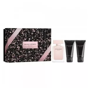 Narciso Rodriguez For Her zestaw woda perfumowana spray 50ml + balsam do ciała 50ml + żel pod prysznic 50ml (W)