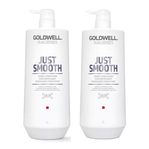 Goldwell Dualsenses Just Smooth, zestaw XL wygładzający do włosów puszących się, szampon + odżywka