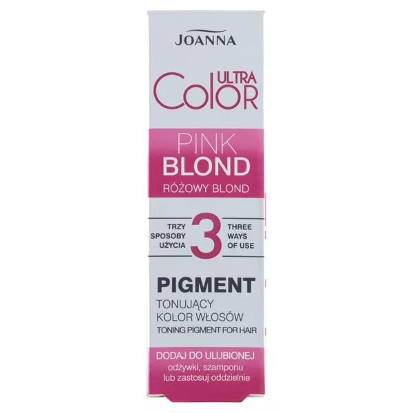 Joanna Ultra Color Pigment tonujący kolor włosów różowy blond 100 g - data ważności (7.2026)
